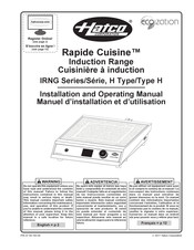 Hatco Rapide Cuisine IRNG Series Installation And Operating Manual