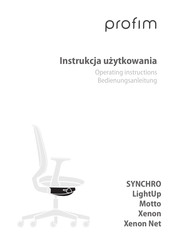 Profim Xenon Operating Instructions Manual