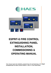Haes ESPRIT-G Installation, Commissioning & Operating  Manual