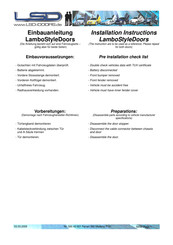 LSD-Doors 500 42 001 Installation Instructions Manual