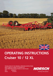 horsch Cruiser 12 XL Operating Instructions Manual