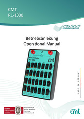 Cosinus CMT Mini Decade R1-1000 Instruction Manual