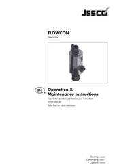 Jesco FLOWCON Operation & Maintenance Instructions Manual