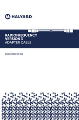 Halyard RADIOFREQUENCY VERSION 3 Instructions For Use Manual
