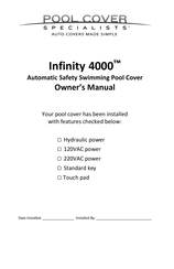Pool Cover Specialists INFINITY 4000 Owner's Manual