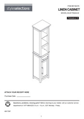 Style selections LINEN CABINET W178Q04-W Assembly Instructions Manual