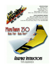 Acer SpeedWing MiniTwin 250 Assembly Instructions Manual