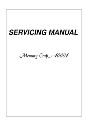 Janome Memory Craft 10001 Servicing Manual