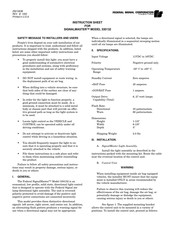 Federal Signal Corporation Signalmaster 330132 Instruction Sheet