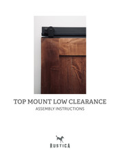 RUSTICA TOP MOUNT LOW CLEARANCE Assembly Instructions Manual
