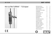 IKA T 25 digital ULTRA-TURRAX Operating Instructions Manual