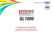 Nec SL 1000 Technical Training Manual