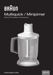 Braun Multiquick Minipimer MR 40 Manual