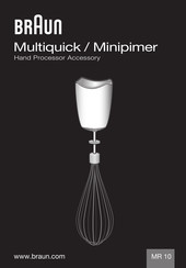 Braun Multiquick Minipimer MR 10 Manual