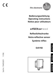 IFM Electronic Efector 200 OJ5192 Operating Instructions Manual