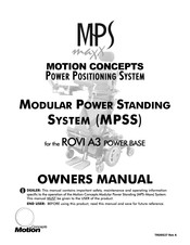 Motion Concepts MPS MAXX MPSS Owner's Manual