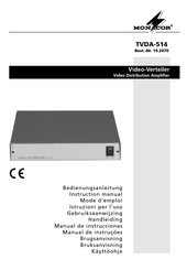Monacor TVDA-514 Instruction Manual