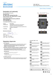 Air Live DS-100 v2 Quick Setup Manual