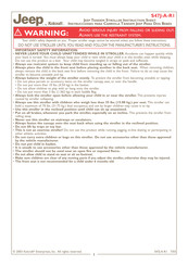 Kolcraft Jeep S47J-A-R1 Instruction Sheet