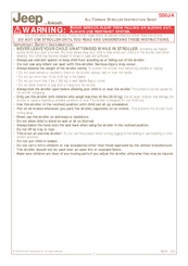 Kolcraft Jeep S50J-A Instruction Sheet