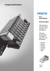 Festo CPA14-GE-ASI-8E8A-Z Manual