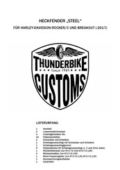 Thunderbike STEEL Installation Instructions Manual