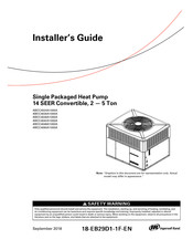 Ingersoll-Rand 4WCC4060A1000A Installer's Manual