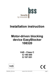 BSS Audio EasyBlocker 108320 Installation Instruction