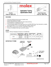 molex 63827-2170 Specification Sheet