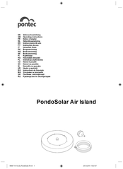 Pontec PondoSolar Air Island Operating Instructions Manual