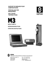 Sylvac M3 Operating Instructions Manual