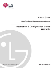 Lg FMA-LG102 Installation & Configuration Manual Warranty