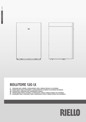 Riello BOLLITORE 120 Lt Installation, Operation And Maintenance Manual