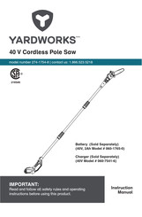 Yardworks 274-1754-8 Instruction Manual