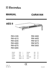 Electrolux AES II CARAVAN Manual
