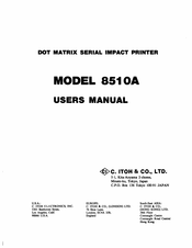 C.ITOH 8510A User Manual