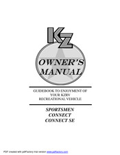 KZ SPORTSMEN Owner's Manual