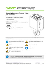 VAT 61228-KAGC-0002 Installation, Operating,  & Maintenance Instructions