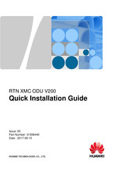 Huawei RTN XMC ODU V200 Quick Installation Manual