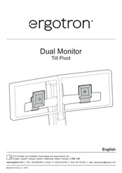 Ergotron Dual Monitor Tilt Pivot Manual