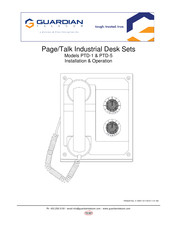 Guardian PTD-1 Installation & Operation Manual