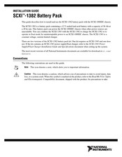 National Instruments SCXI-1382 Installation Manual
