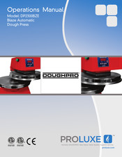 Proluxe Doughpro DP2300BZE Operation Manual
