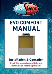 evoheat EVO COMFORT Series Installation & Operation Manual