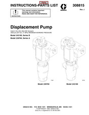 Graco 243189 Instructions-Parts List Manual
