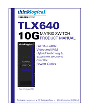 Belden Thinklogical TLX640 Product Manual