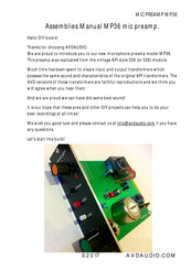 AVD Audio MP36 Assemblies Manual