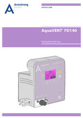 Armstrong Medical AquaVENT FD140 Instructions For Use Manual
