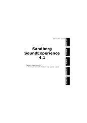 Sandberg SoundExperience 4.1 Manual
