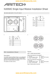 Aritech IU2050C Installation Sheet